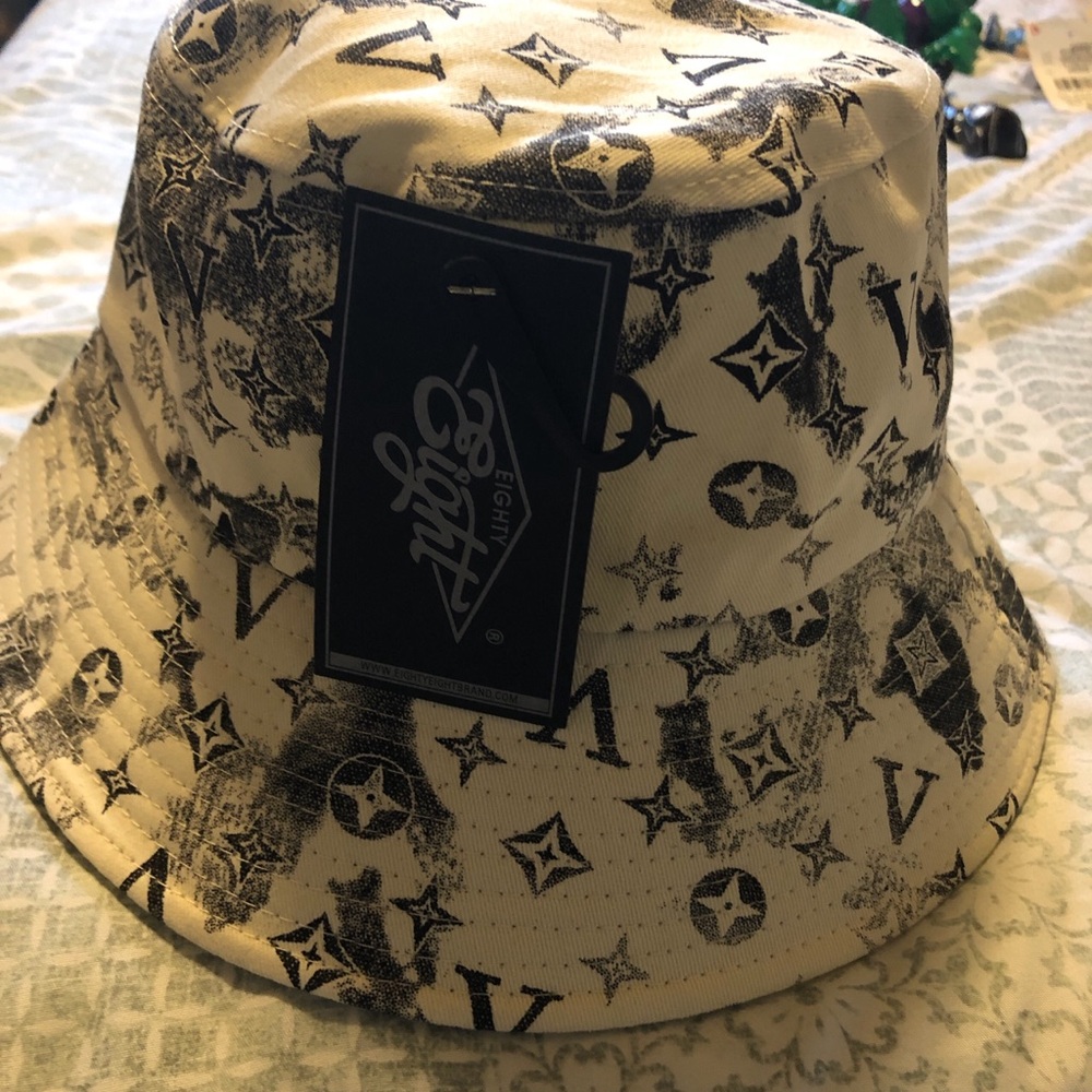 Eighty Eight Black and White Patterned Bucket Hat